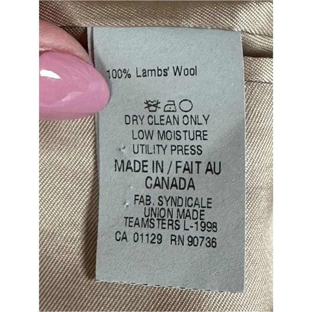 Lauren Ralph Lauren 100% Wool Gray Brown Check Sport Coat Blazer Men’s 44L NWOT